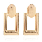 Lux Gold Rectangle Earrings